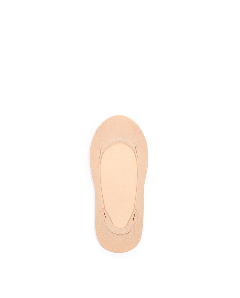 Pack de 2 salvapiés de poliamida sin costuras - Pikis - Beige Beige-1