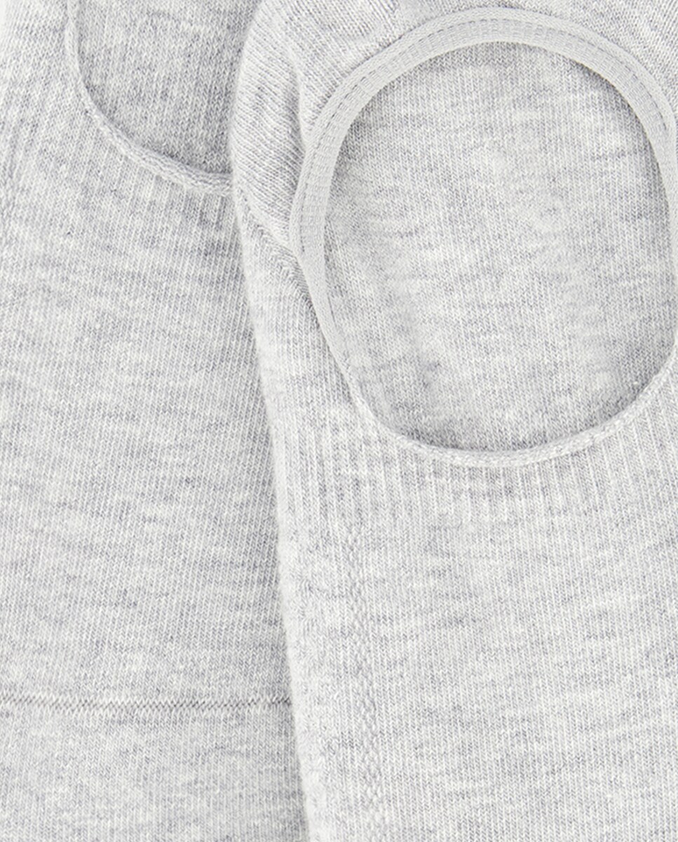 Pezinhos em Nylon/Licra Cinzento-3