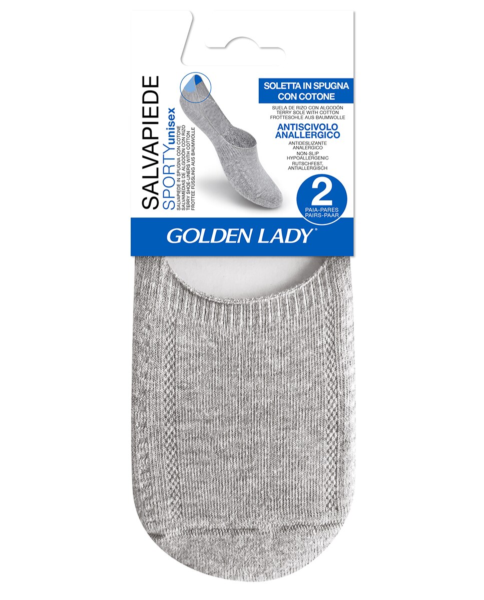 Pezinhos em Nylon/Licra Cinzento-4