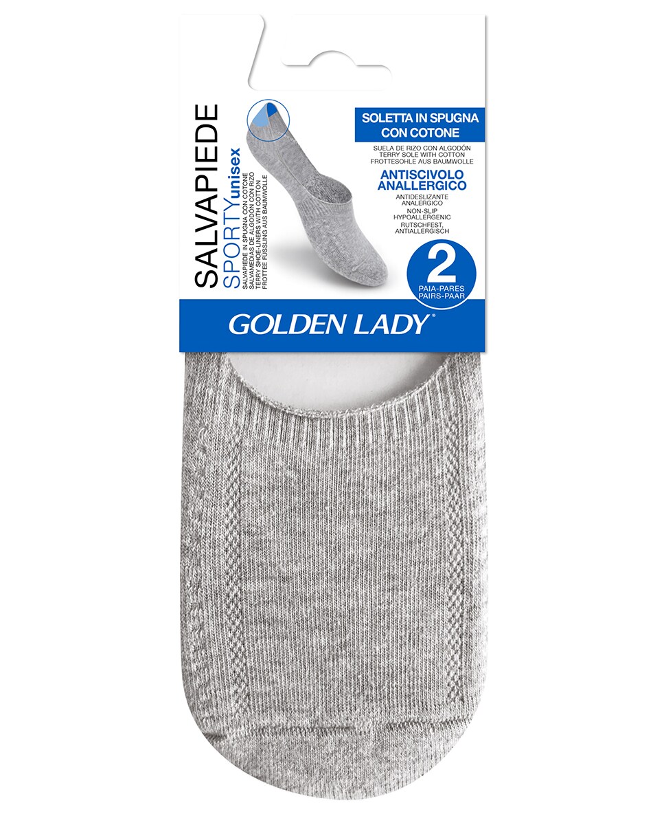 Pezinhos em Nylon/Licra Cinzento-4