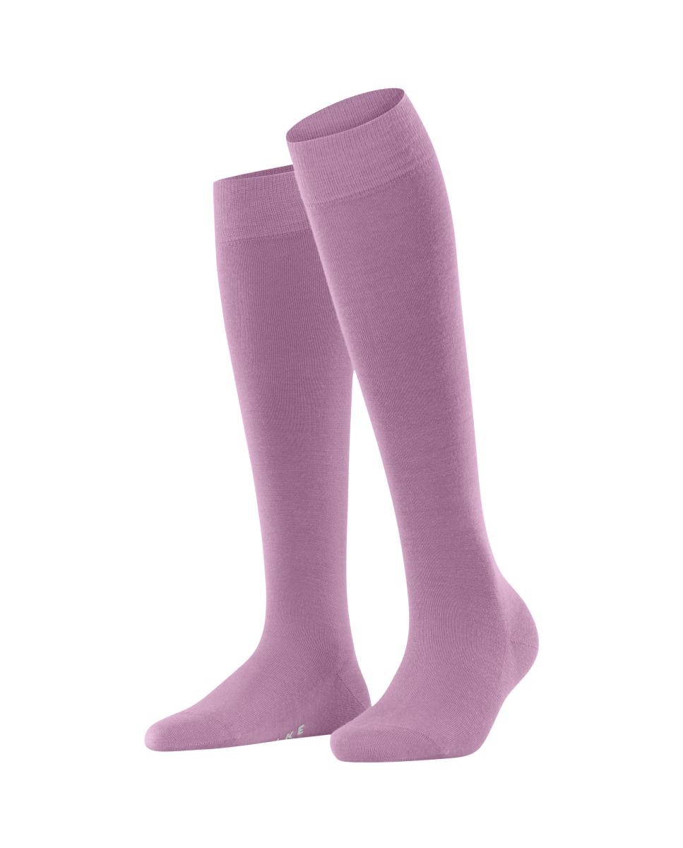 Calcetín alto y largo de mujer Falke de lana y algodón - Rosa Rosa-3
