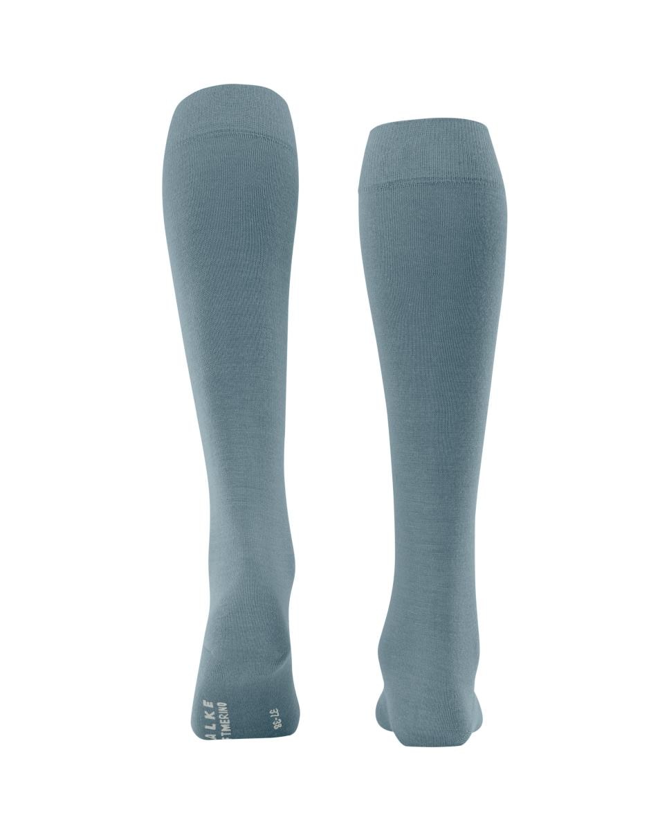 Calcetín alto y largo de mujer Falke de lana y algodón - Azul Azul-2