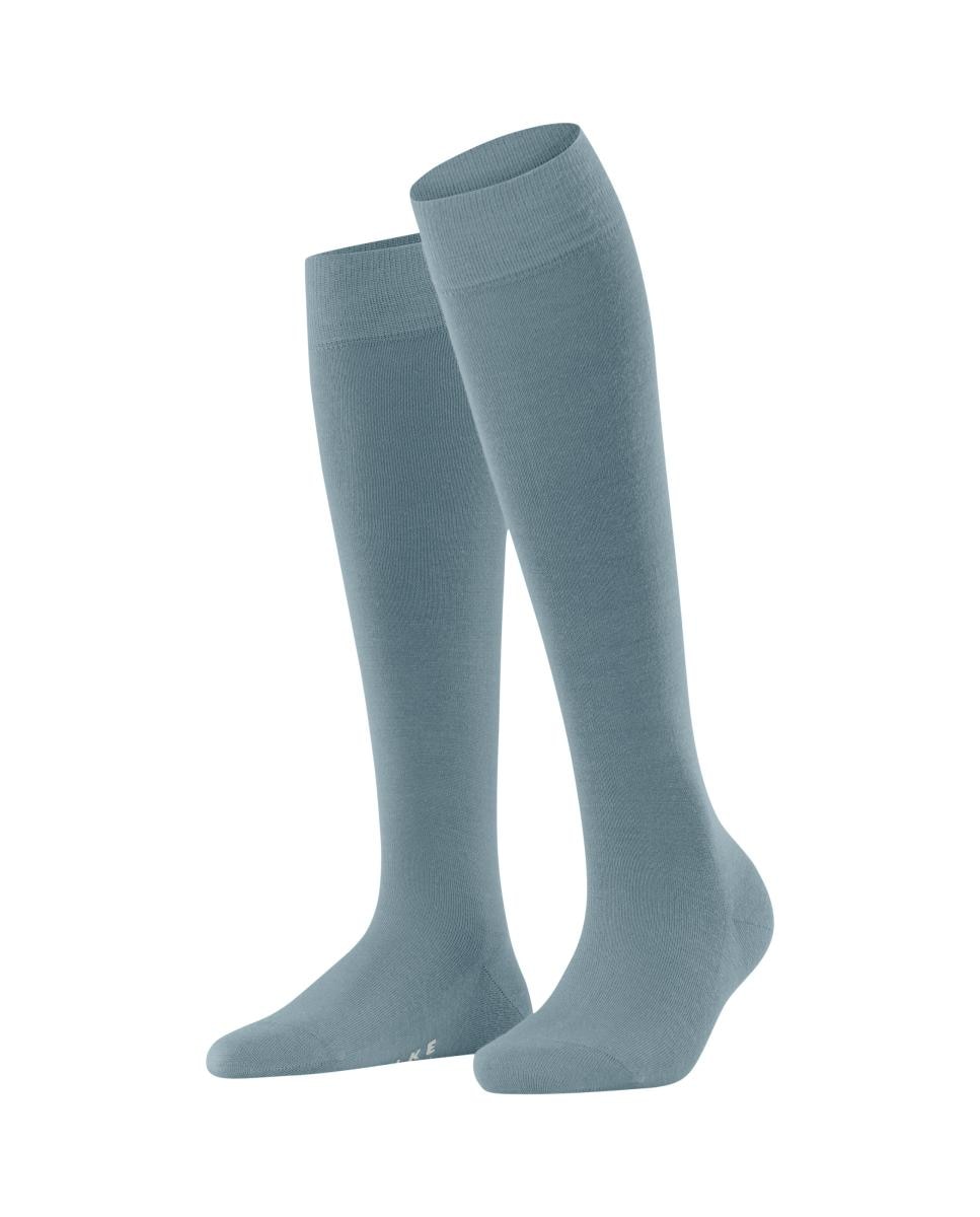 Calcetín alto y largo de mujer Falke de lana y algodón - Azul Azul-3