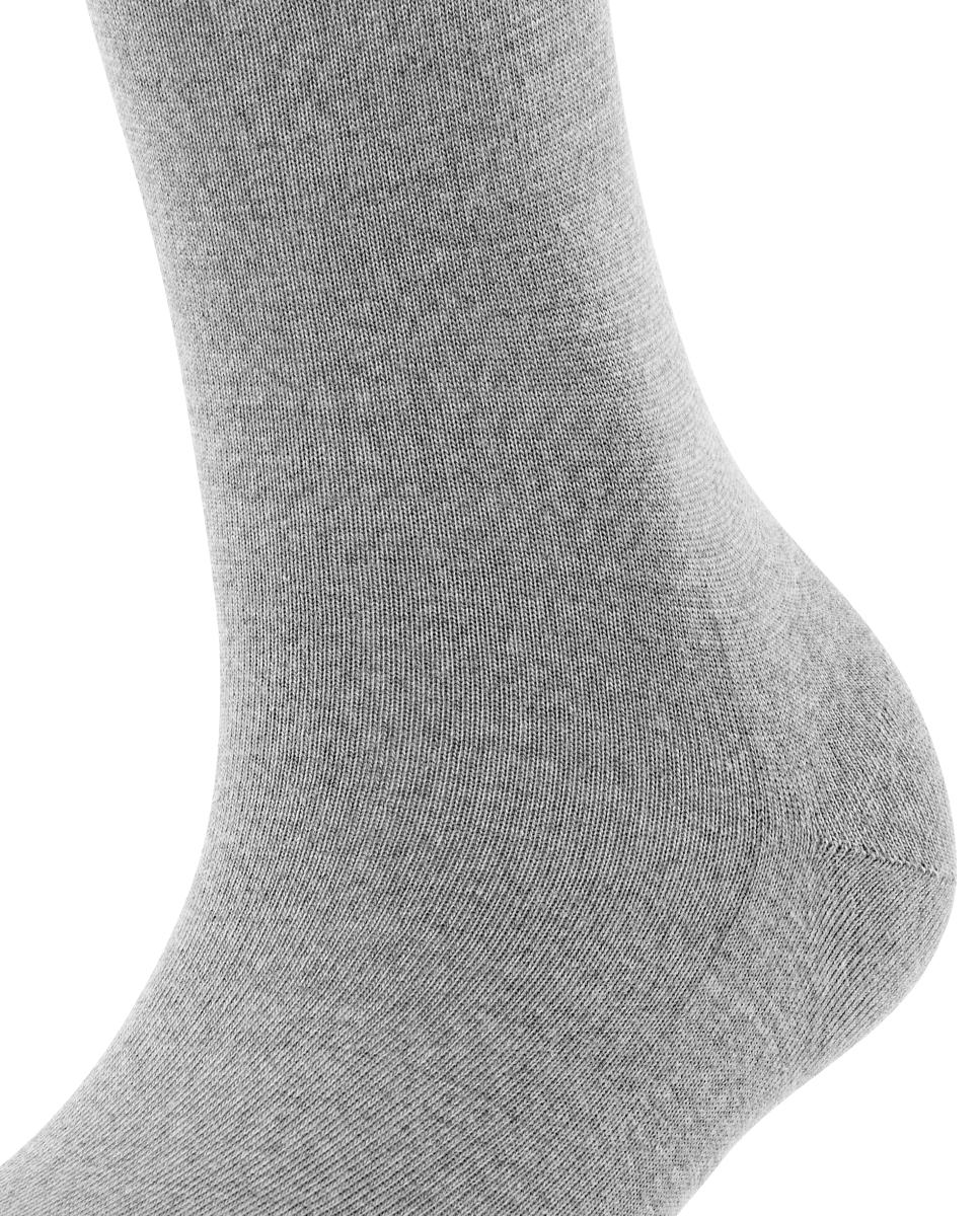Meias compridas e altas de mulher Falke de lã e algodão Cinzento-5