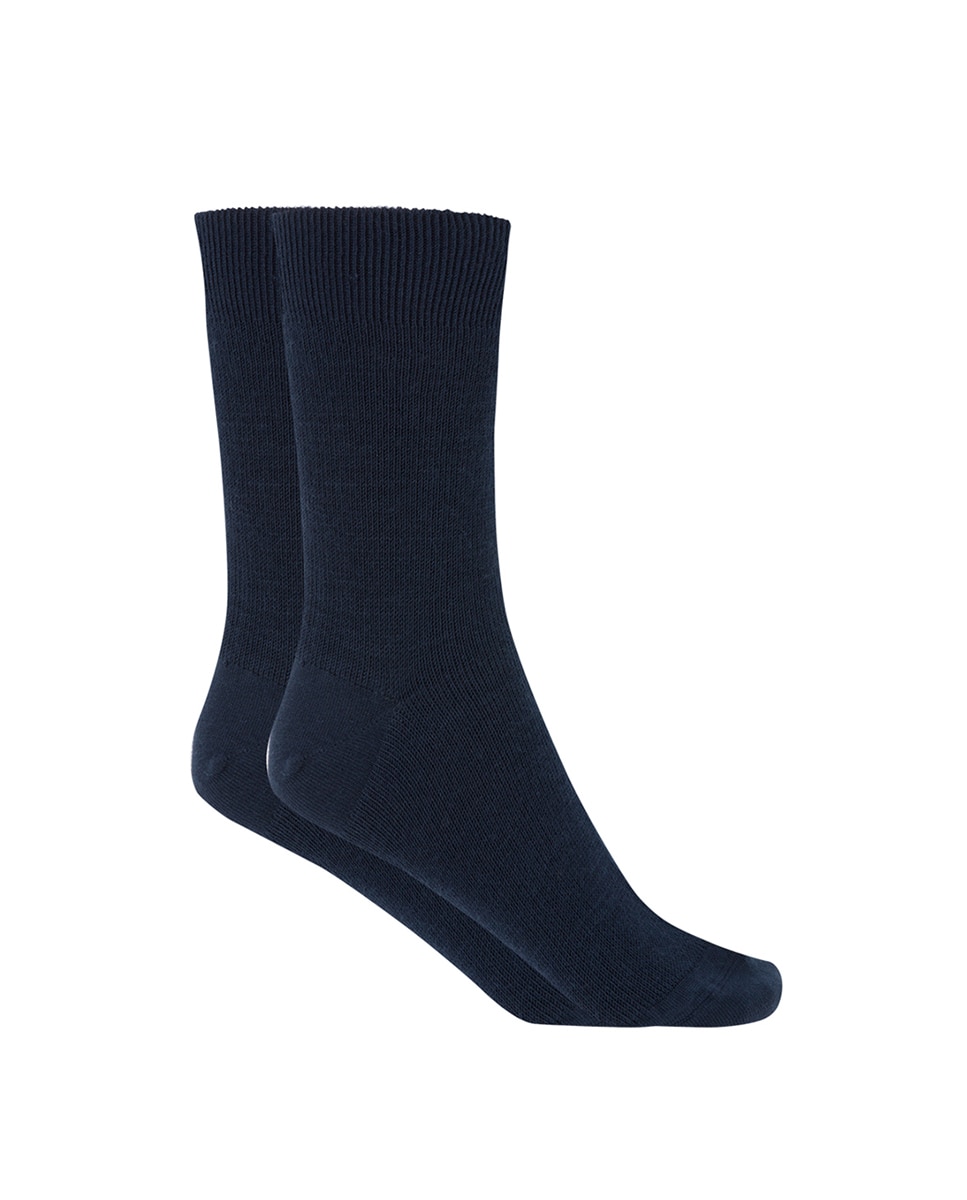 Meias Curtas de Orlon Lisas - Termic. Produto Fabricado em Espanha Azul-marinho-1