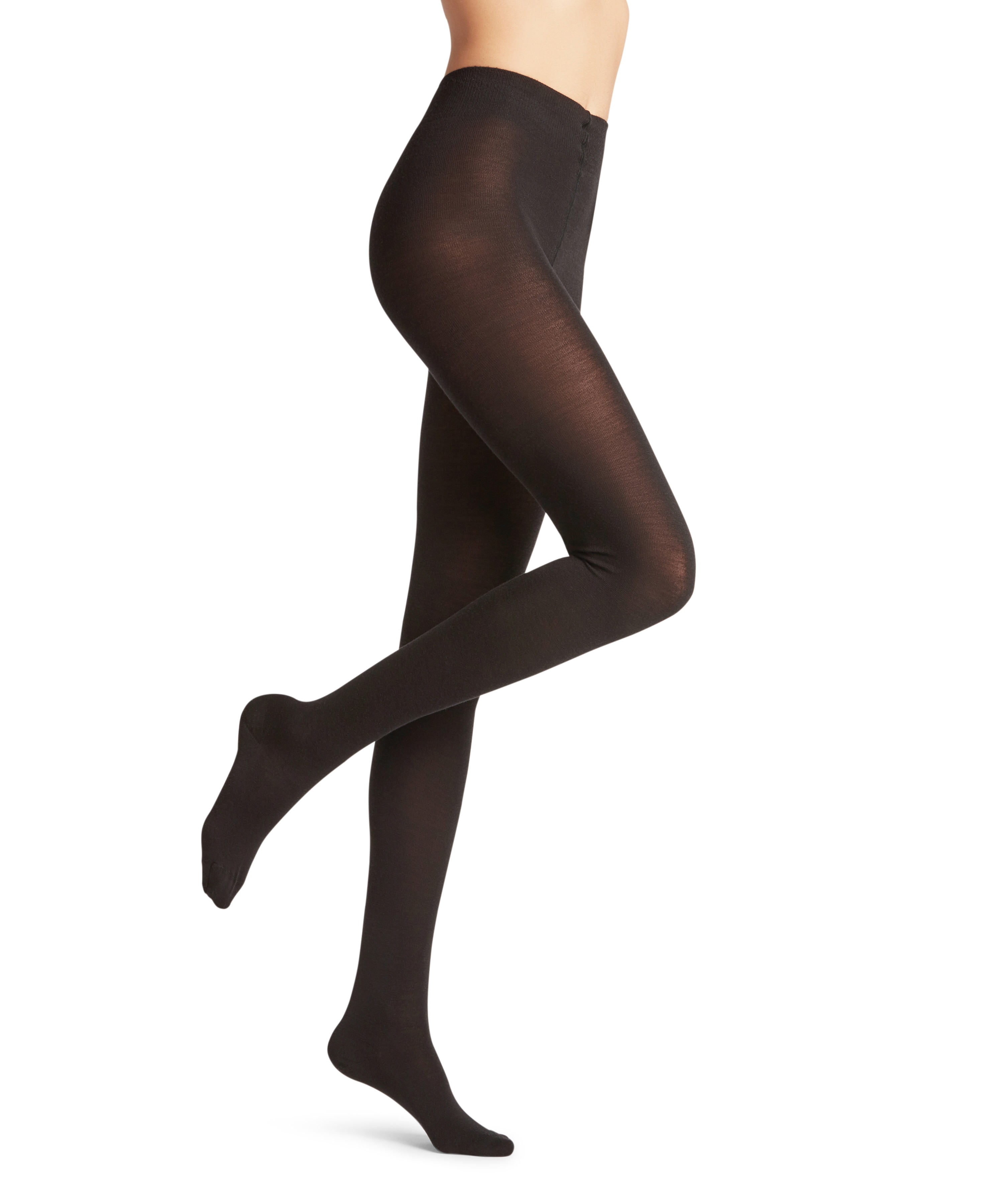 Leotardo de mujer Falke de lana y algodón - Negro Negro-3