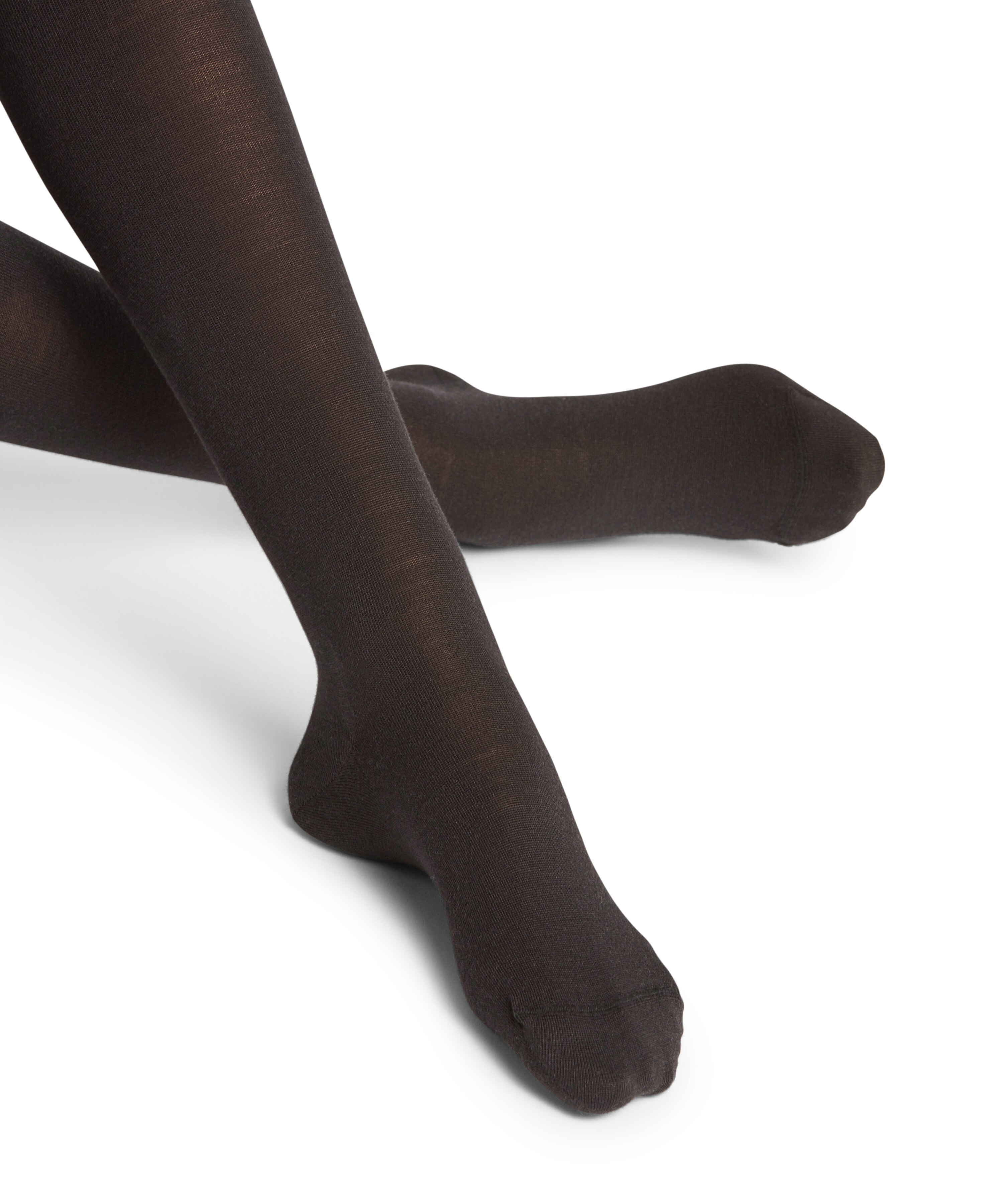 Leotardo de mujer Falke de lana y algodón - Negro Negro-4