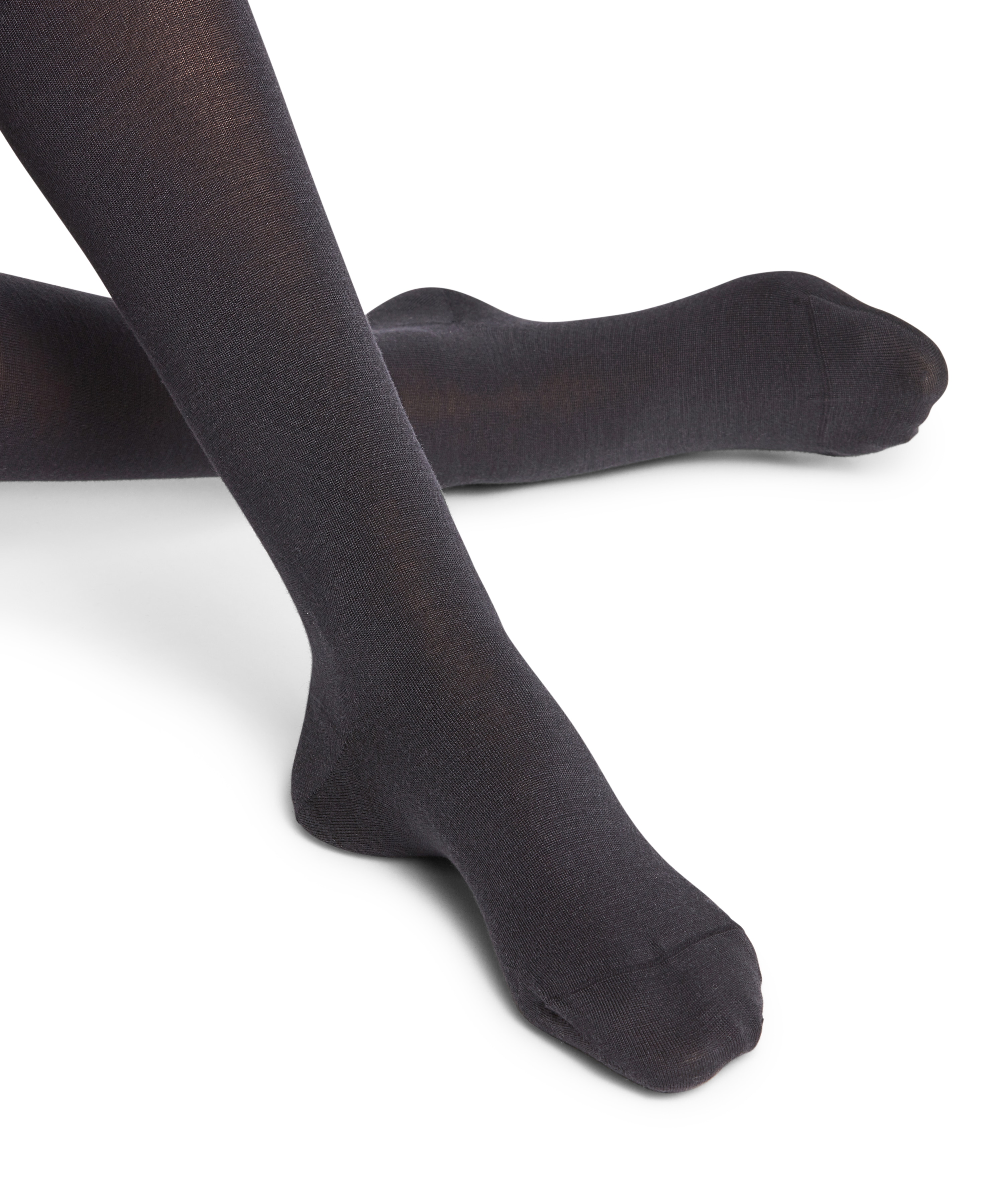 Collants de mulher Falke de lã e algodão Azul-marinho-4