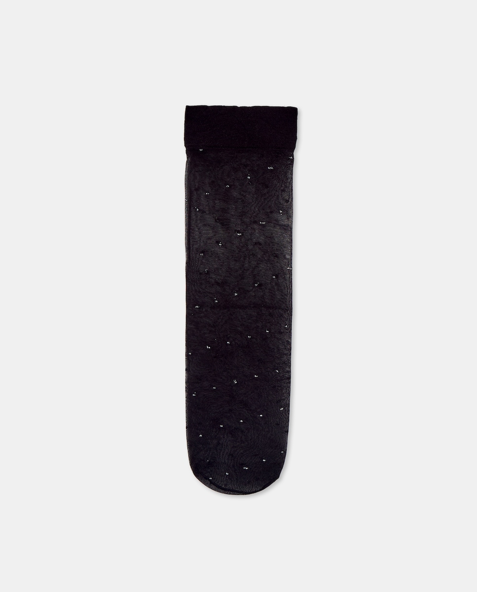 Mini Meias Moda Preto-1