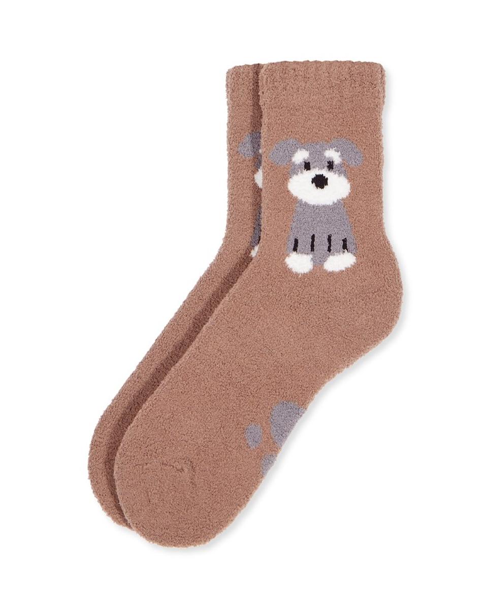 Imagen 0 de Calcetín antidelizante fantasia cosy extra suave para mujer Marrón