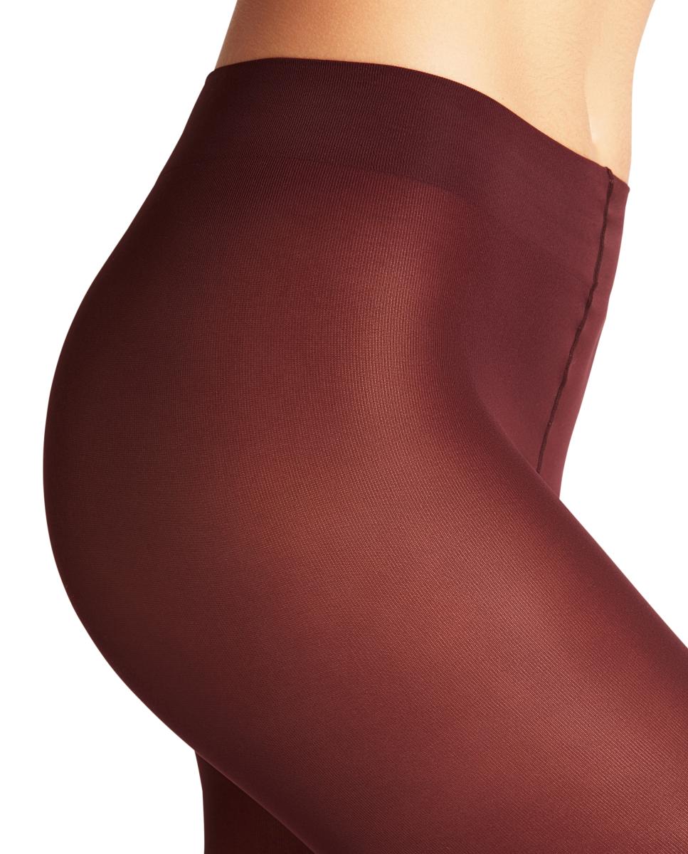 Collants Finos Mate Semiopacos Vermelho/Grená-6