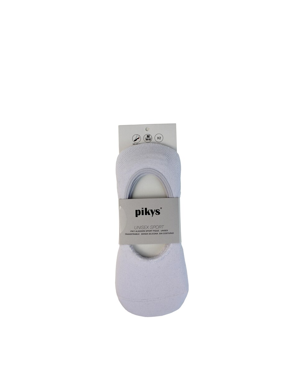 Pack de 2 pinkies de algodón sin costuras - Pikis - Blanco Blanco-1