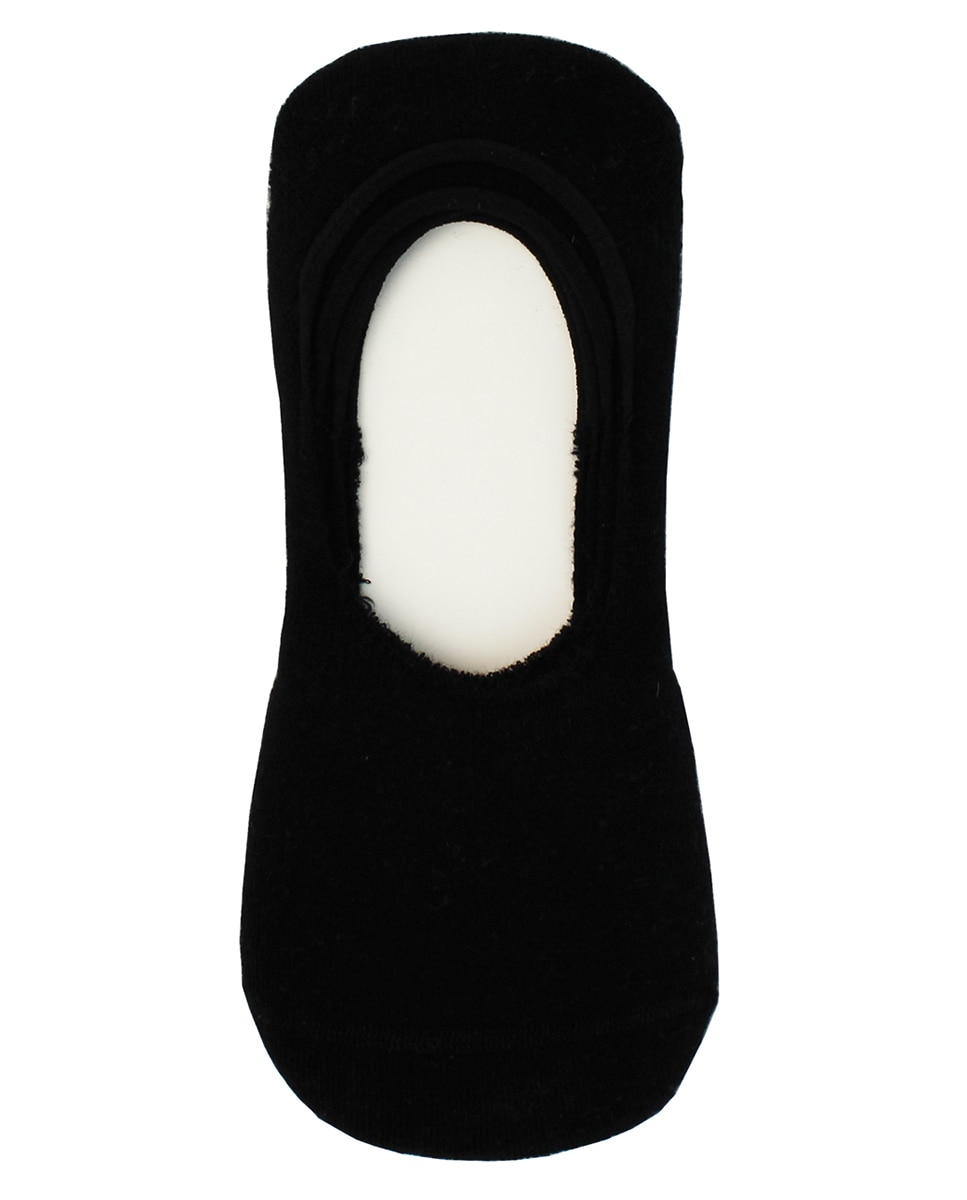 Pack de 2 pezinhos de algodão sem costuras Preto-2