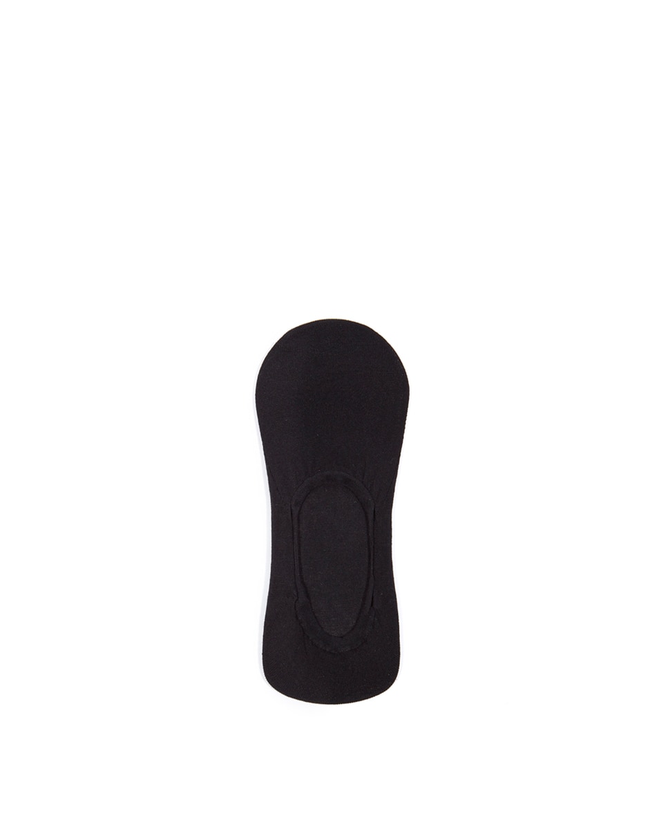 Pack de 2 pezinhos de algodão lisos Preto-1
