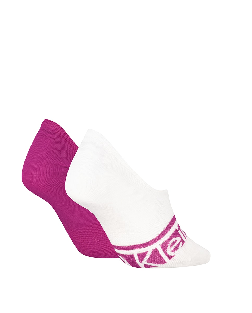 Meias Invisíveis (Pack de 2 Pares) Fúcsia-2