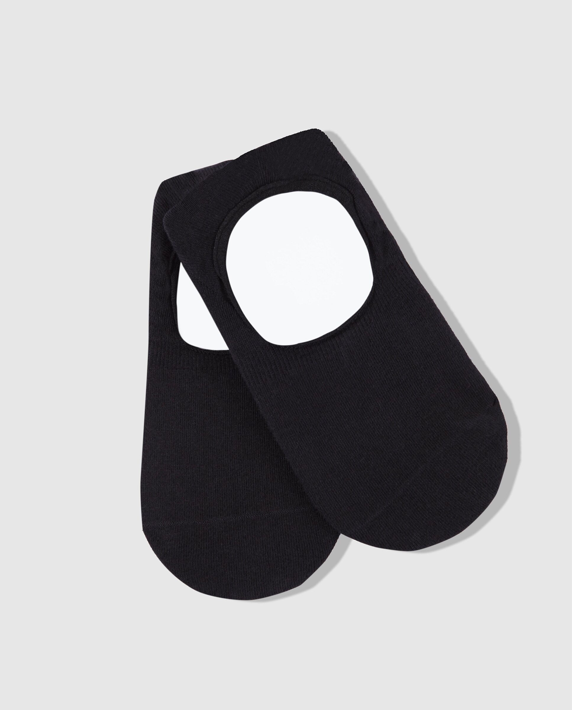 Pack de 3 pares de pinkies de mujer Filodoro en algodón - Negro Negro-2