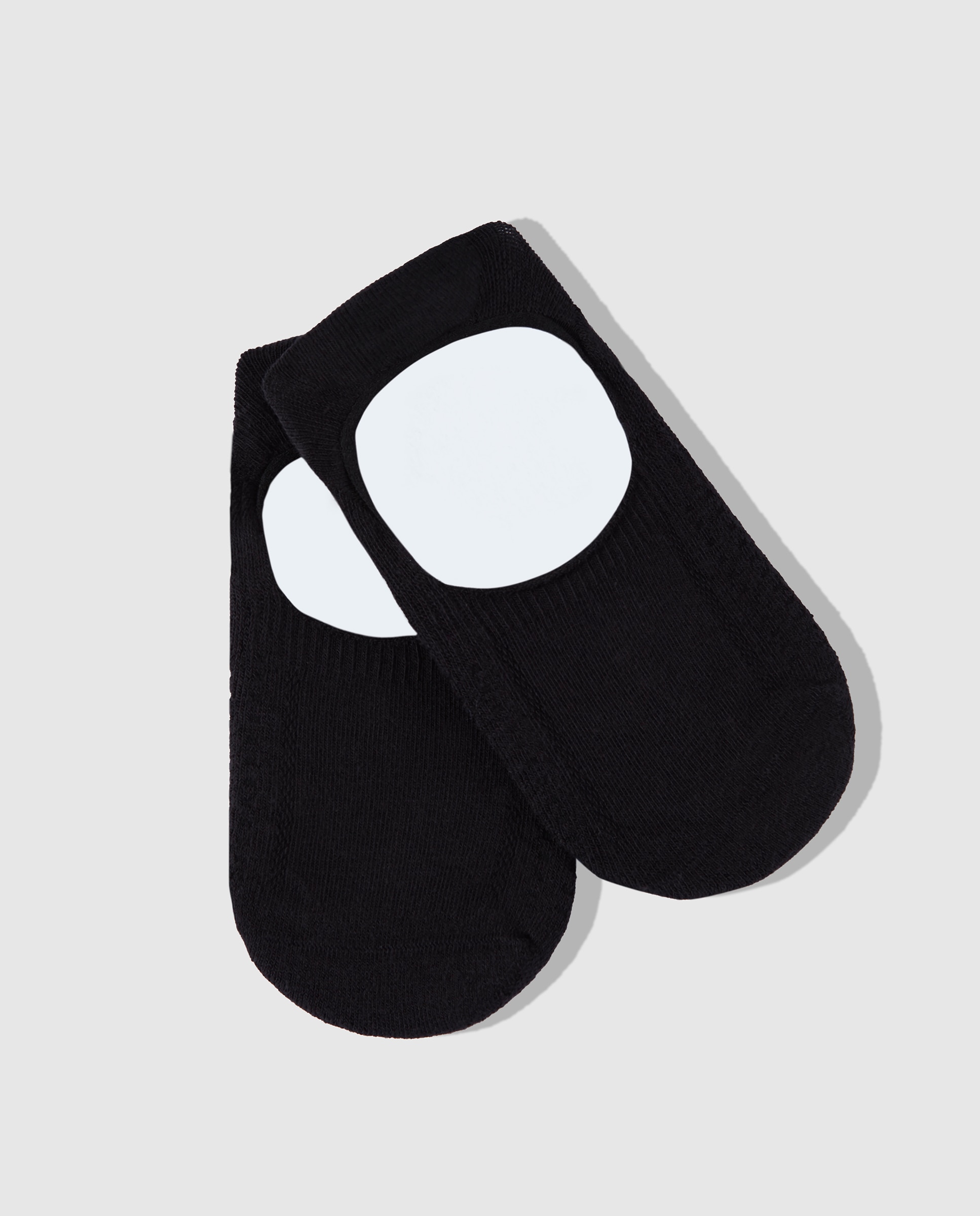 Pack de 2 pares de pezinhos de mulher Filodoro em algodão Preto-1