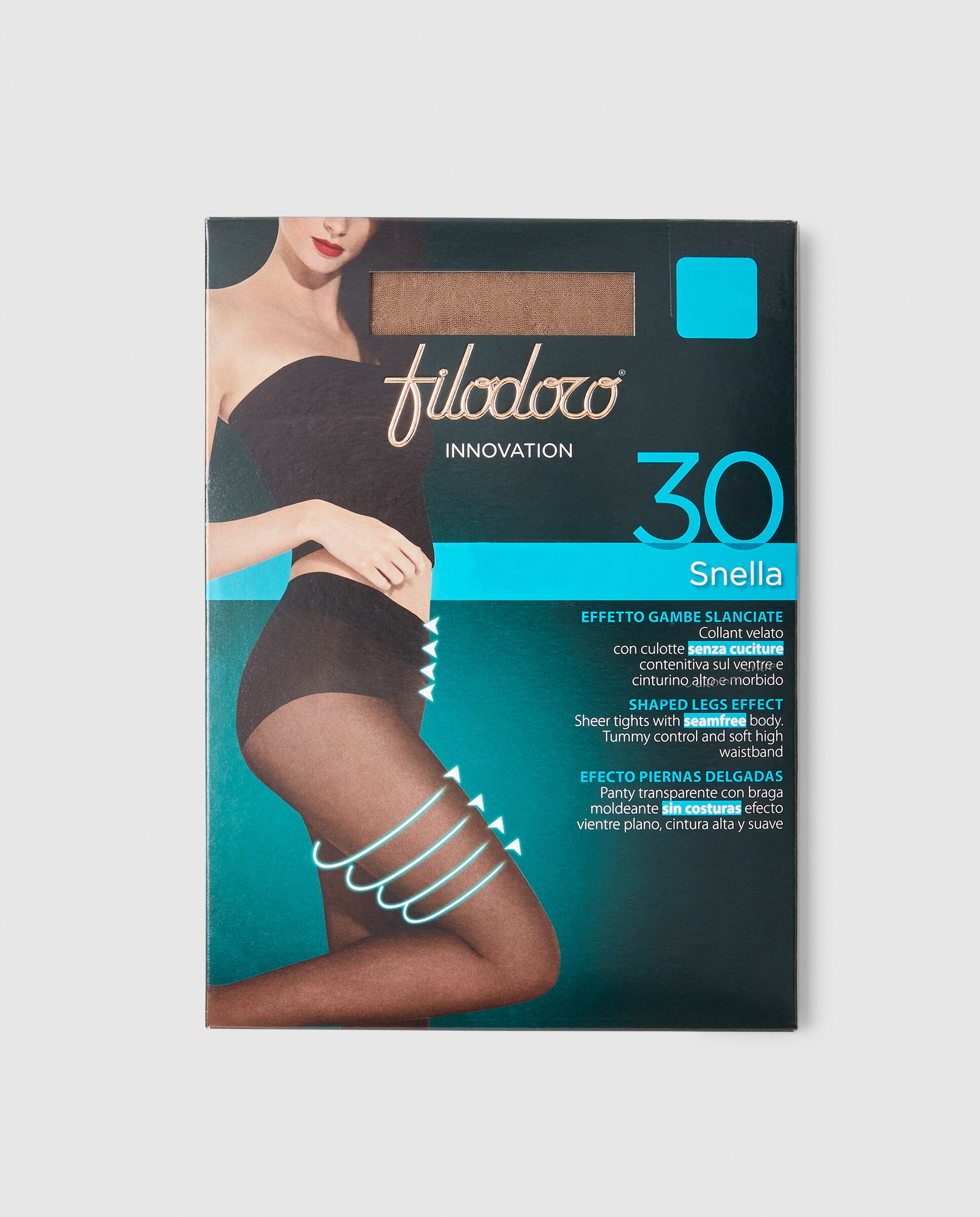 Panty 30 deniers transparente - Filodoro - Marrón Marrón-2