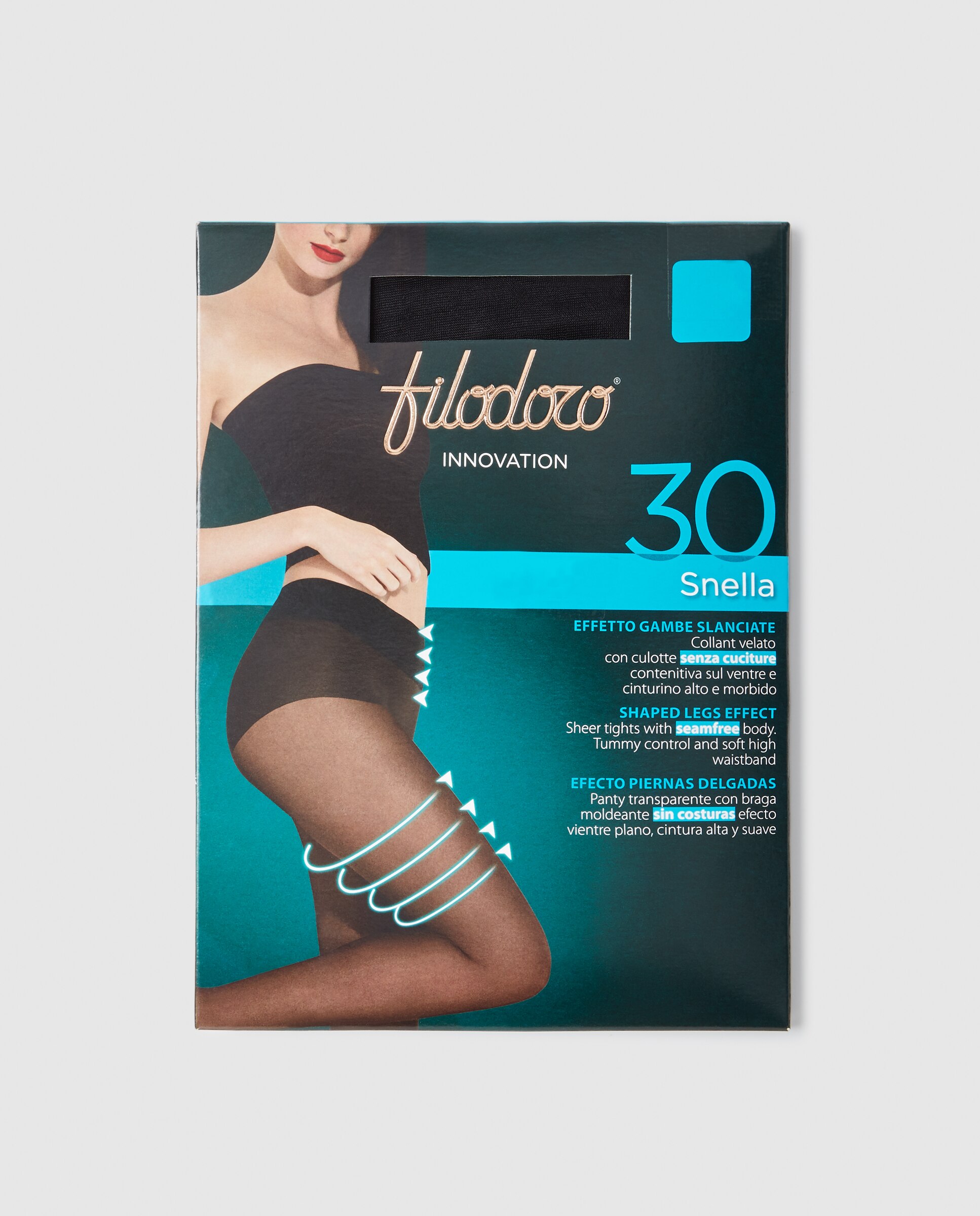 Panty 30 deniers transparente - Filodoro - Negro Negro-2