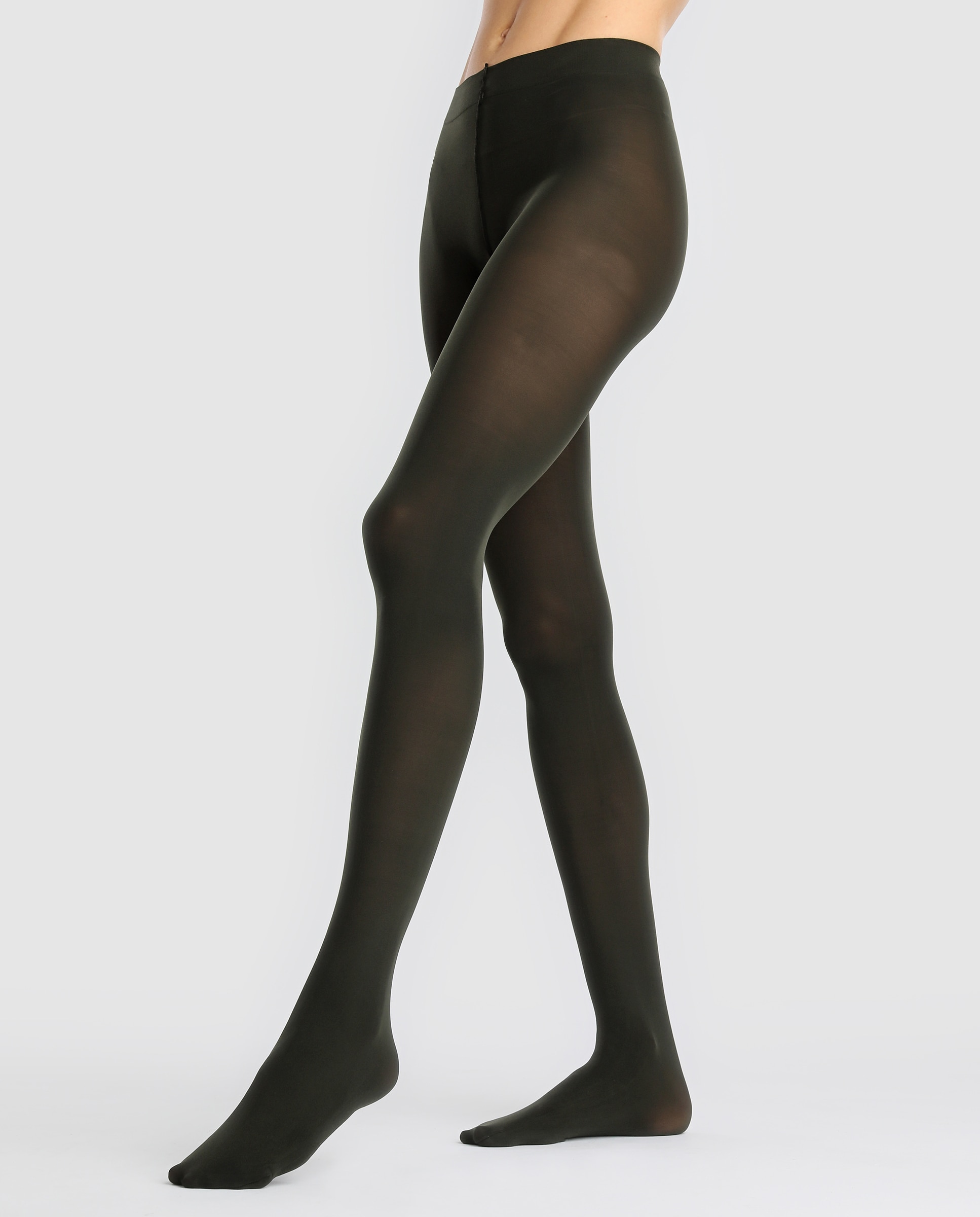 Collants Janira mate com malha Verde-2