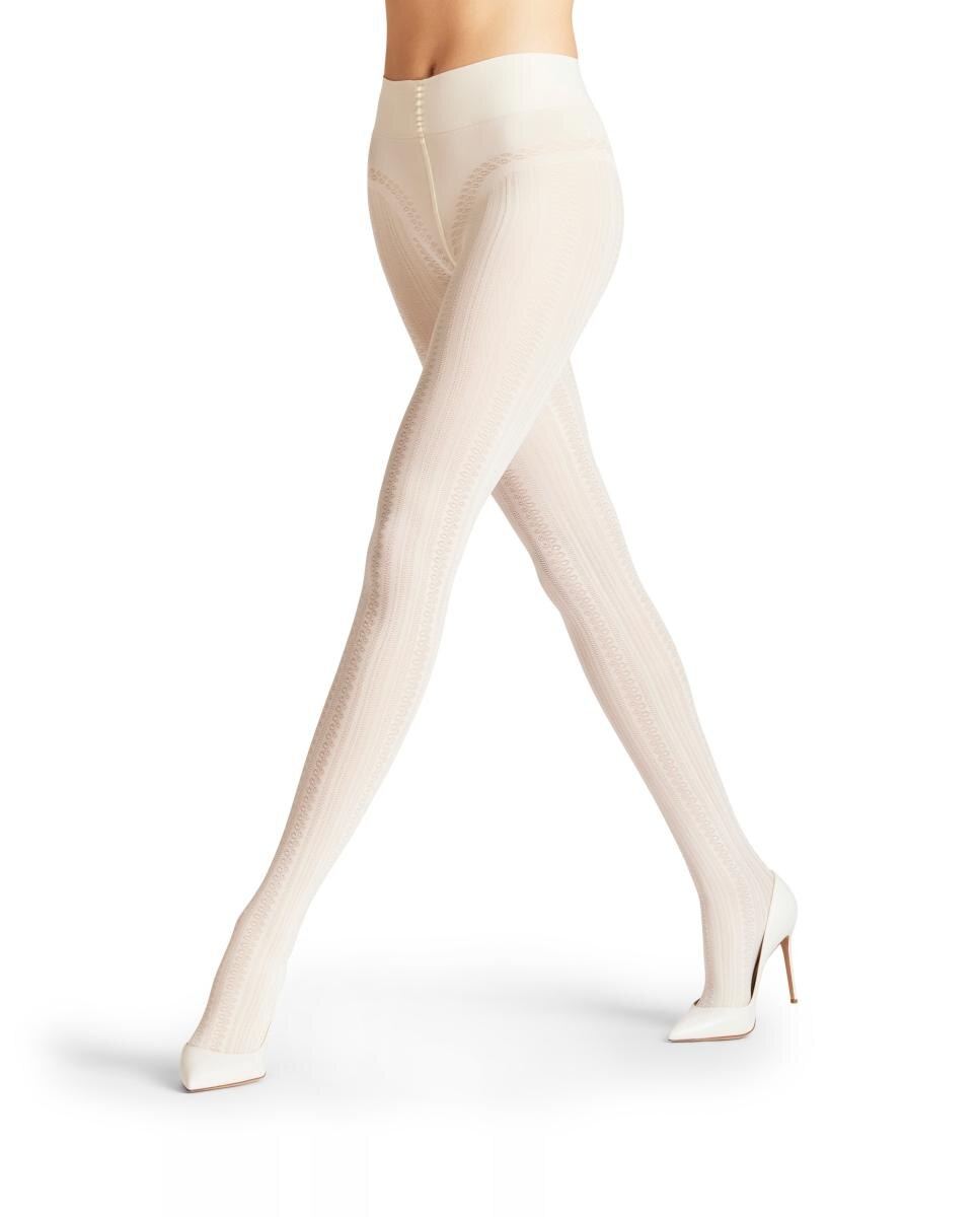 Collants de Cintura Subida com Fantasia Cru-1
