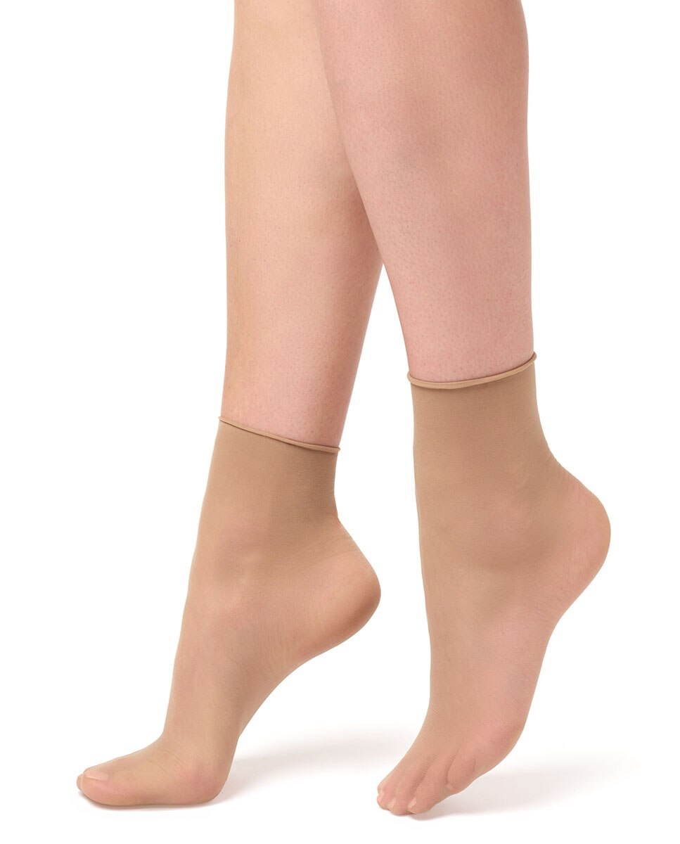 Pack de 2 tobilleros Filodoro liso transparente - Natural Natural-2