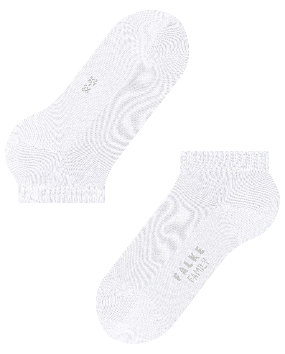 Meias pelo tornozelo básicas Branco-4