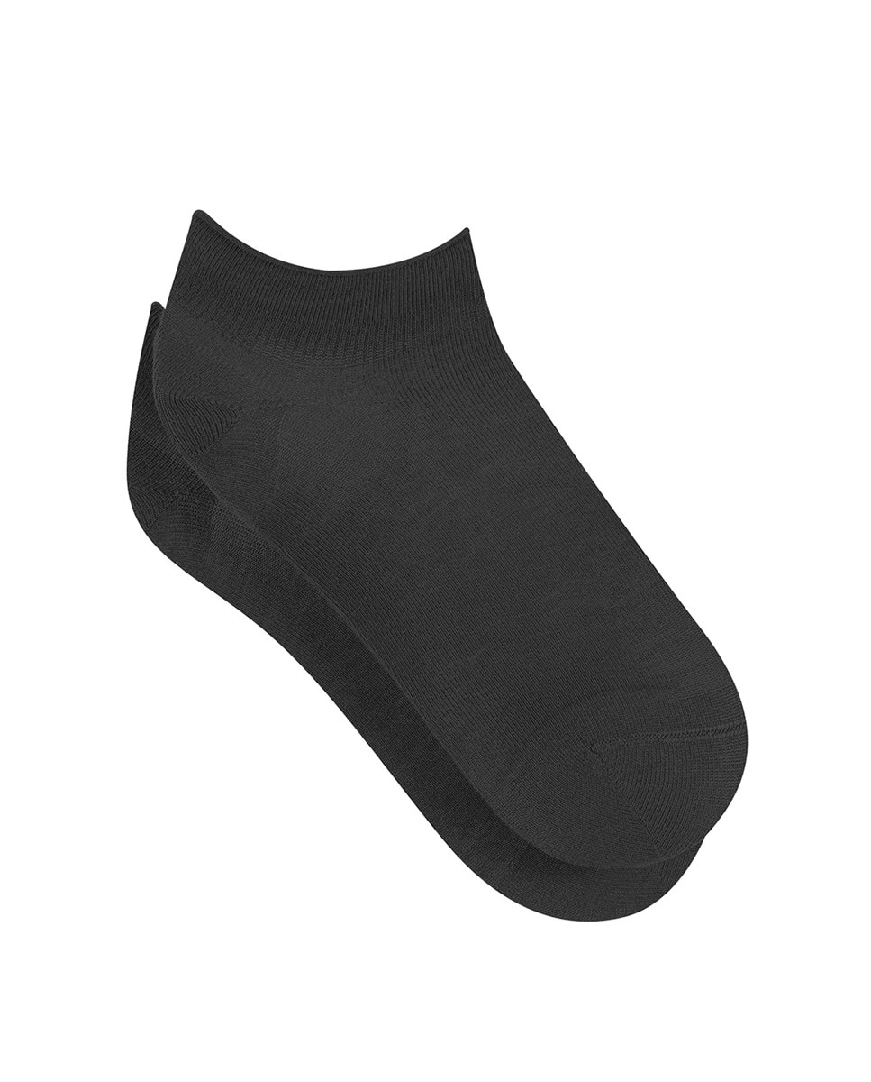 Meias Básicas pelo Tornozelo Preto-1