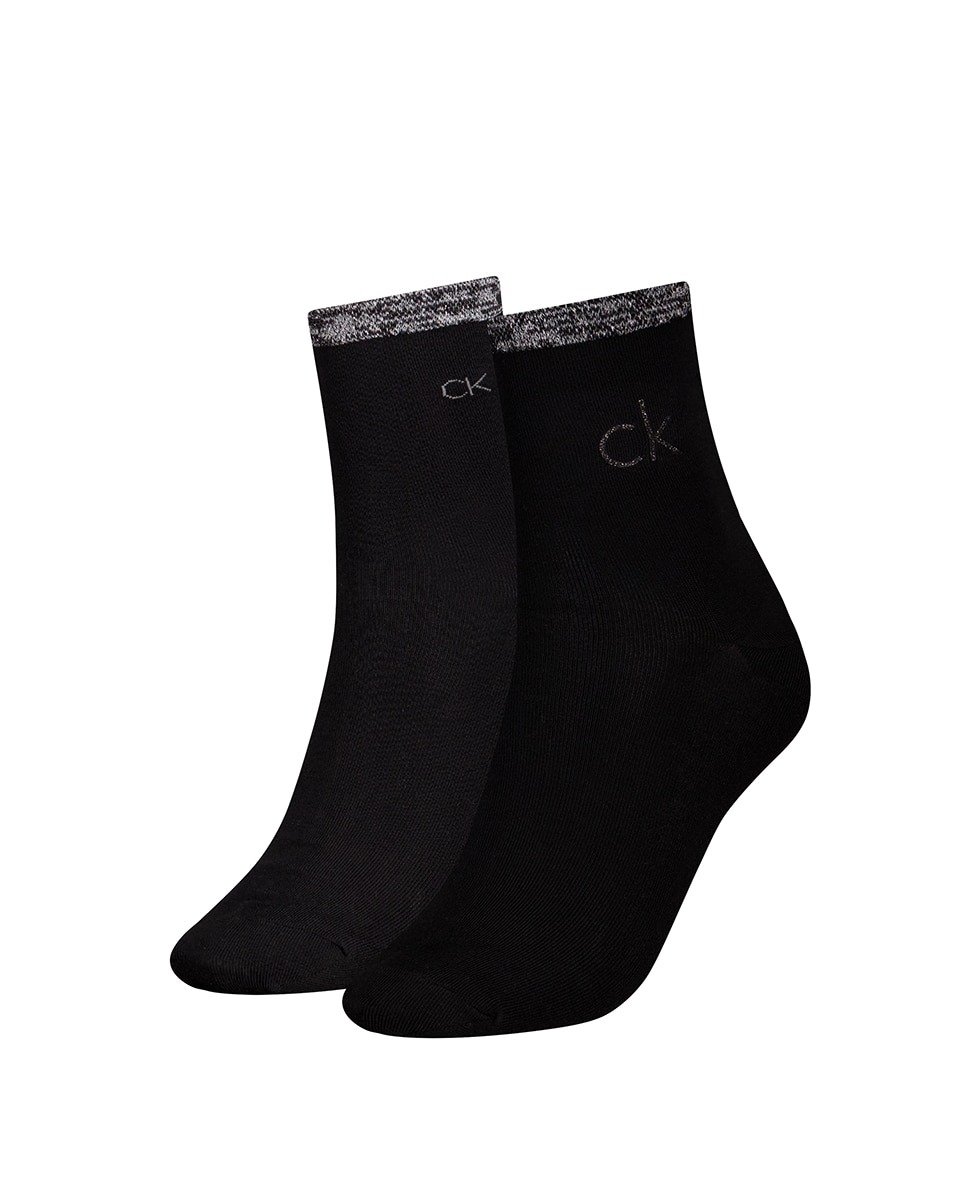 Pack de 2 Pares de Meias Curtas Preto-1