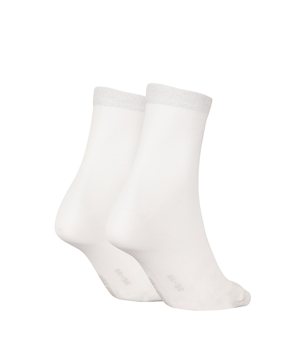 Pack de 2 Pares de Meias Curtas Branco-2