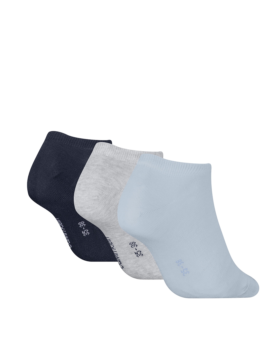 Meias pelo Tornozelo (Pack de 3 Pares) Azul-claro-2