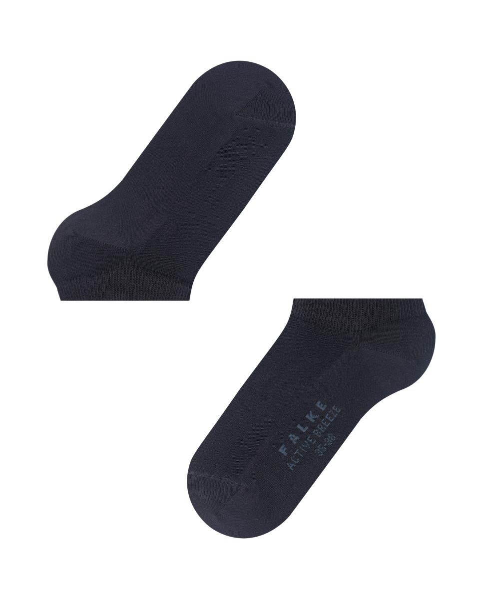Meias pelo Tornozelo de Tencel Azul-marinho-4