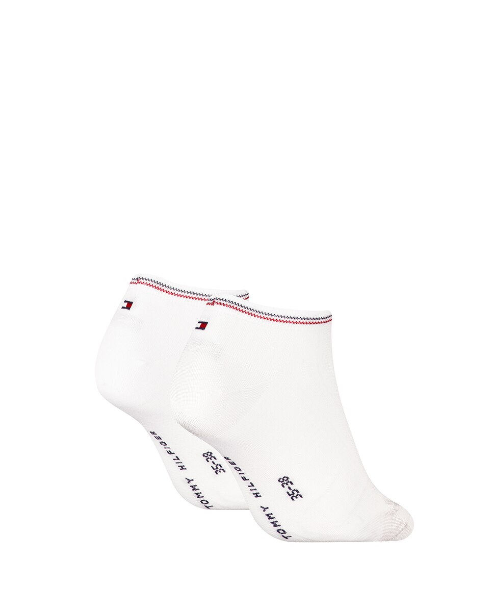 Pack de 2 Pares de Meias pelo Tornozelo Branco-2