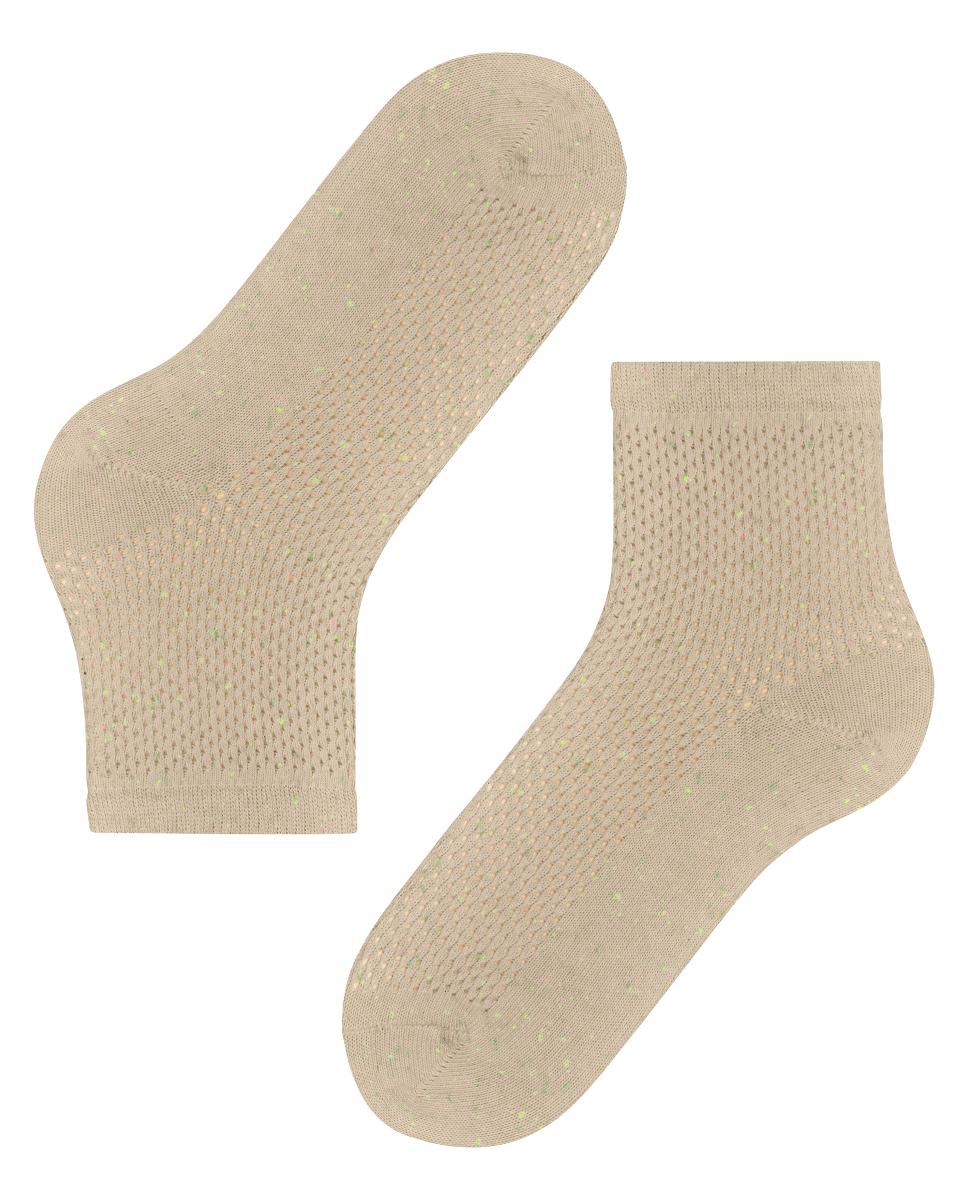 Meias pelo Tornozelo Rendadas Bege-4