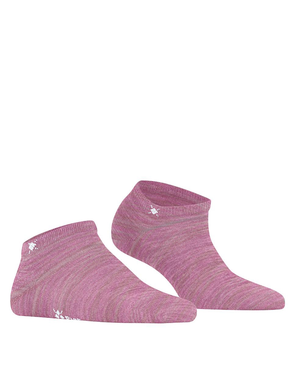 Meias Pelo Tornozelo Mescladas Rosa-1
