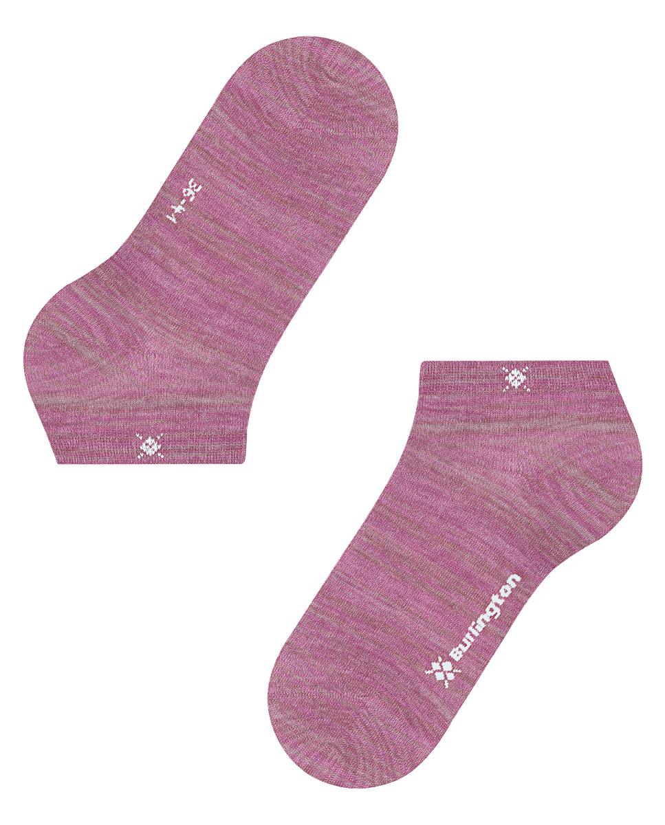 Meias Pelo Tornozelo Mescladas Rosa-4