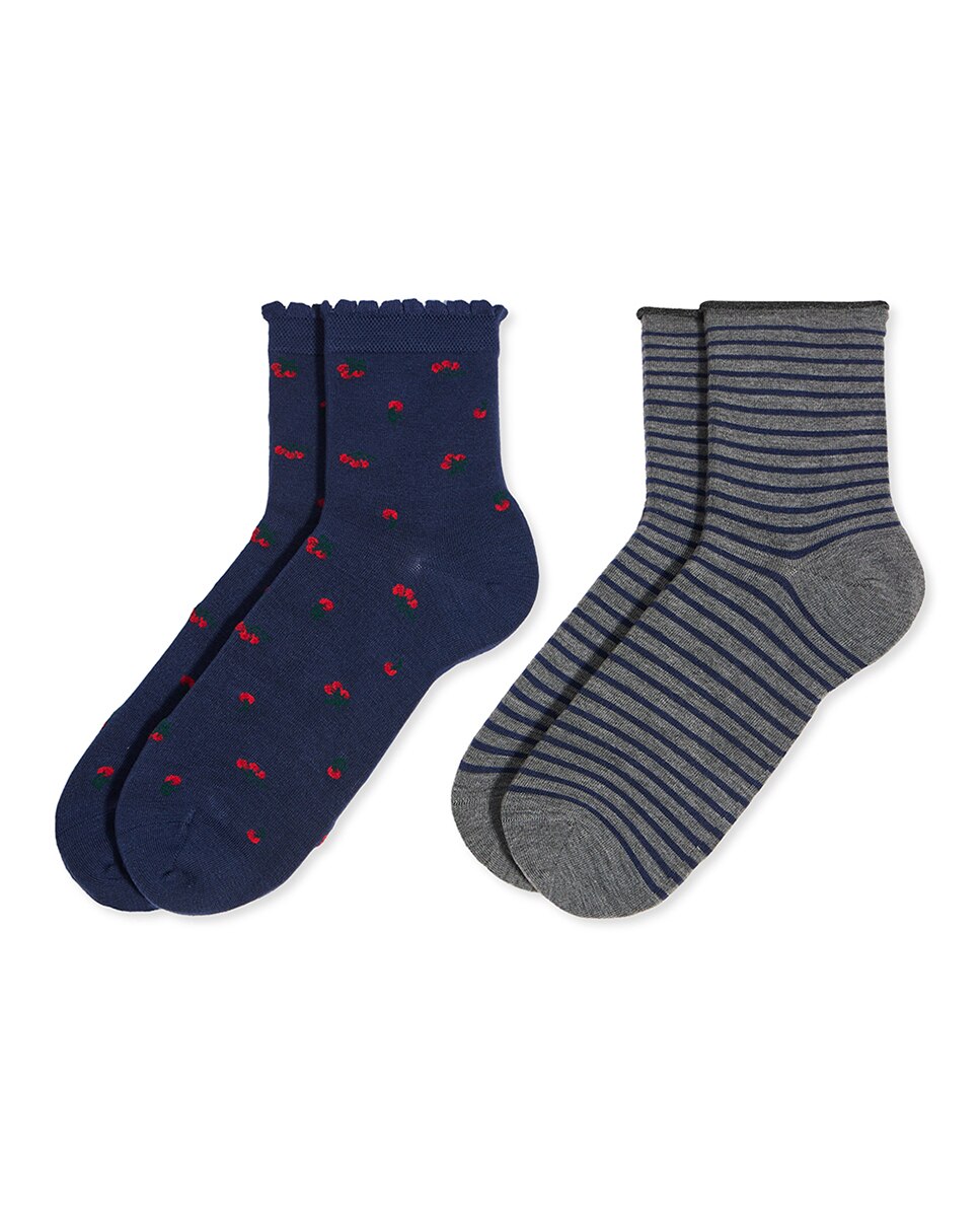 Imagem 0 de Multipack de meias pelo tornozelo com fantasia