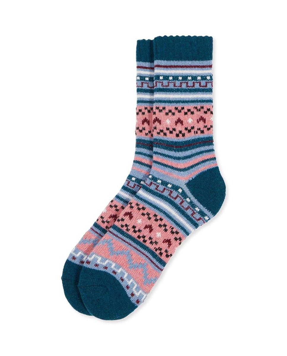 Meias Super Soft com Fantasia Nórdica Multicolor-1