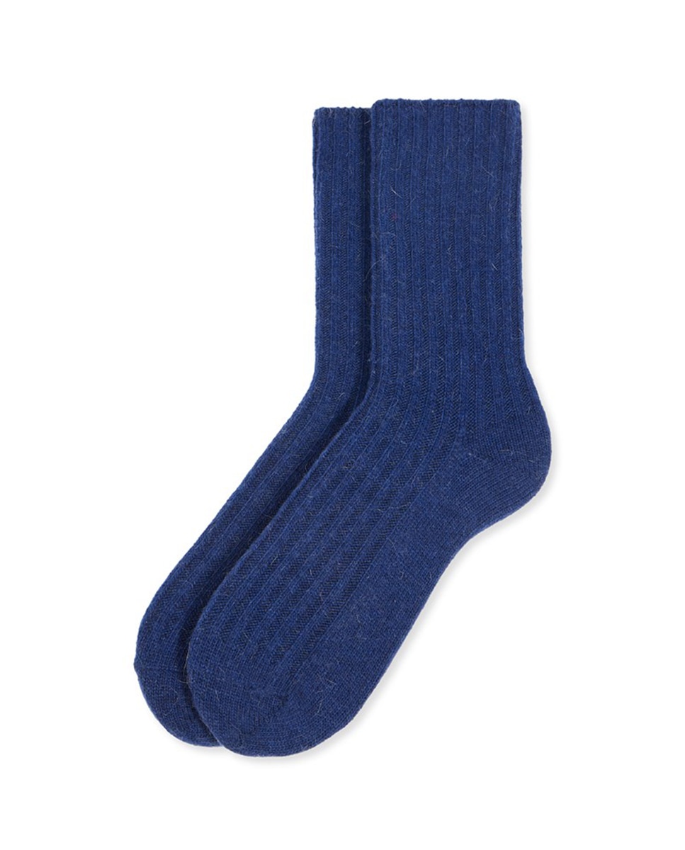 Imagen 1 de Calcetín canalé suave de mujer - Soxland - Azul Azul