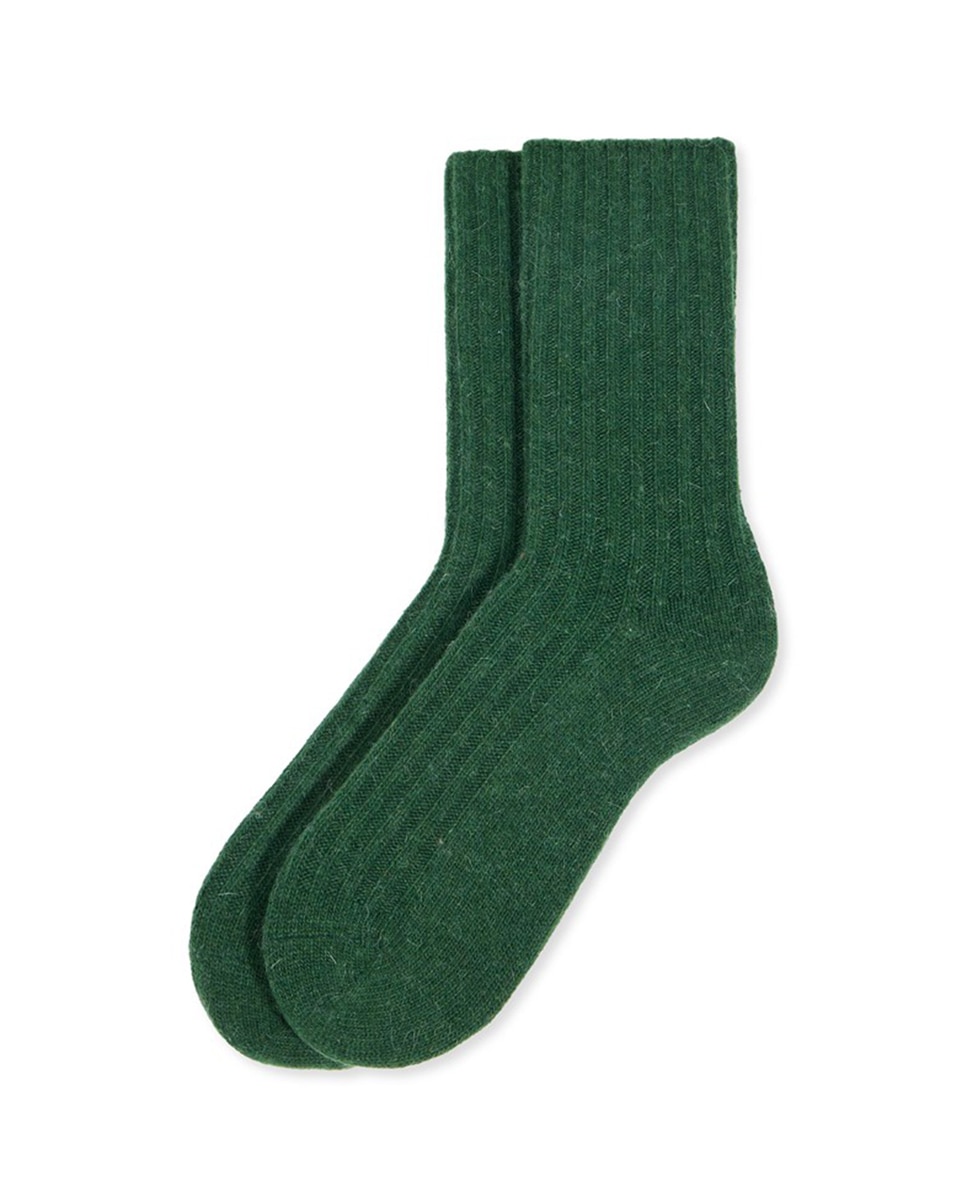 Imagen 1 de Calcetín canalé suave de mujer - Soxland - Verde Verde