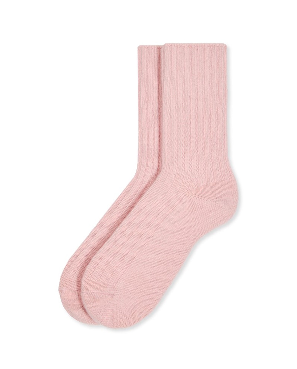 Imagen 1 de Calcetín canalé suave de mujer - Soxland - Rosa claro Rosa claro