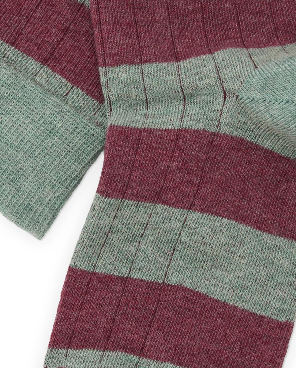 Meias Compridas com Estampado Multicolor-2