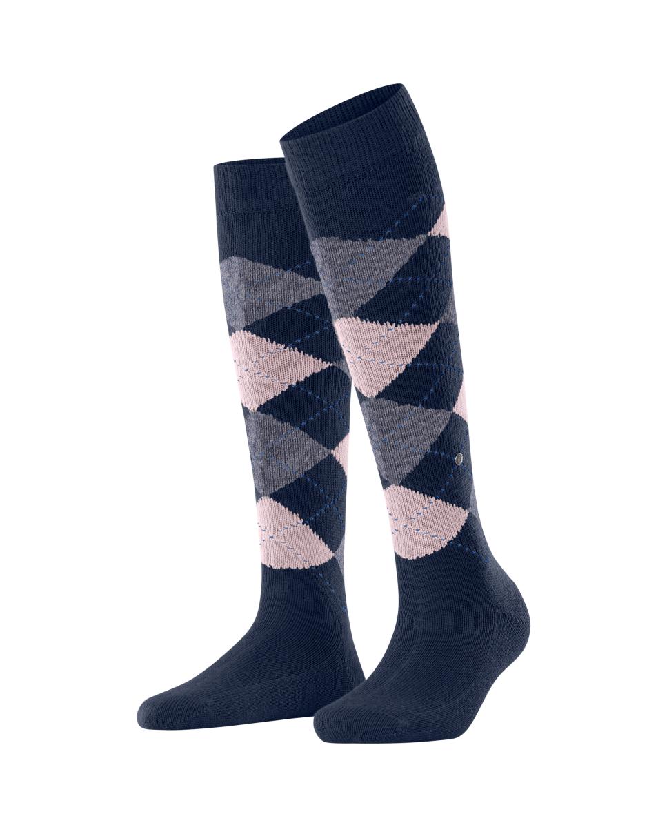 Imagen 3 de Calcetín alto de mujer Burlington con estampado de rombos - Multicolor Multicolor