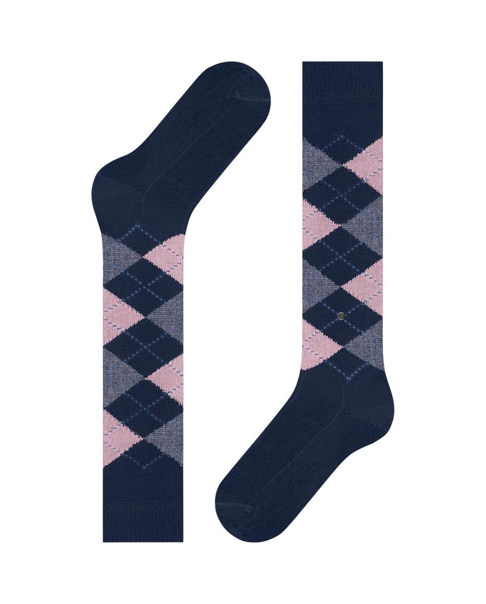 Imagen 4 de Calcetín alto de mujer Burlington con estampado de rombos - Multicolor Multicolor