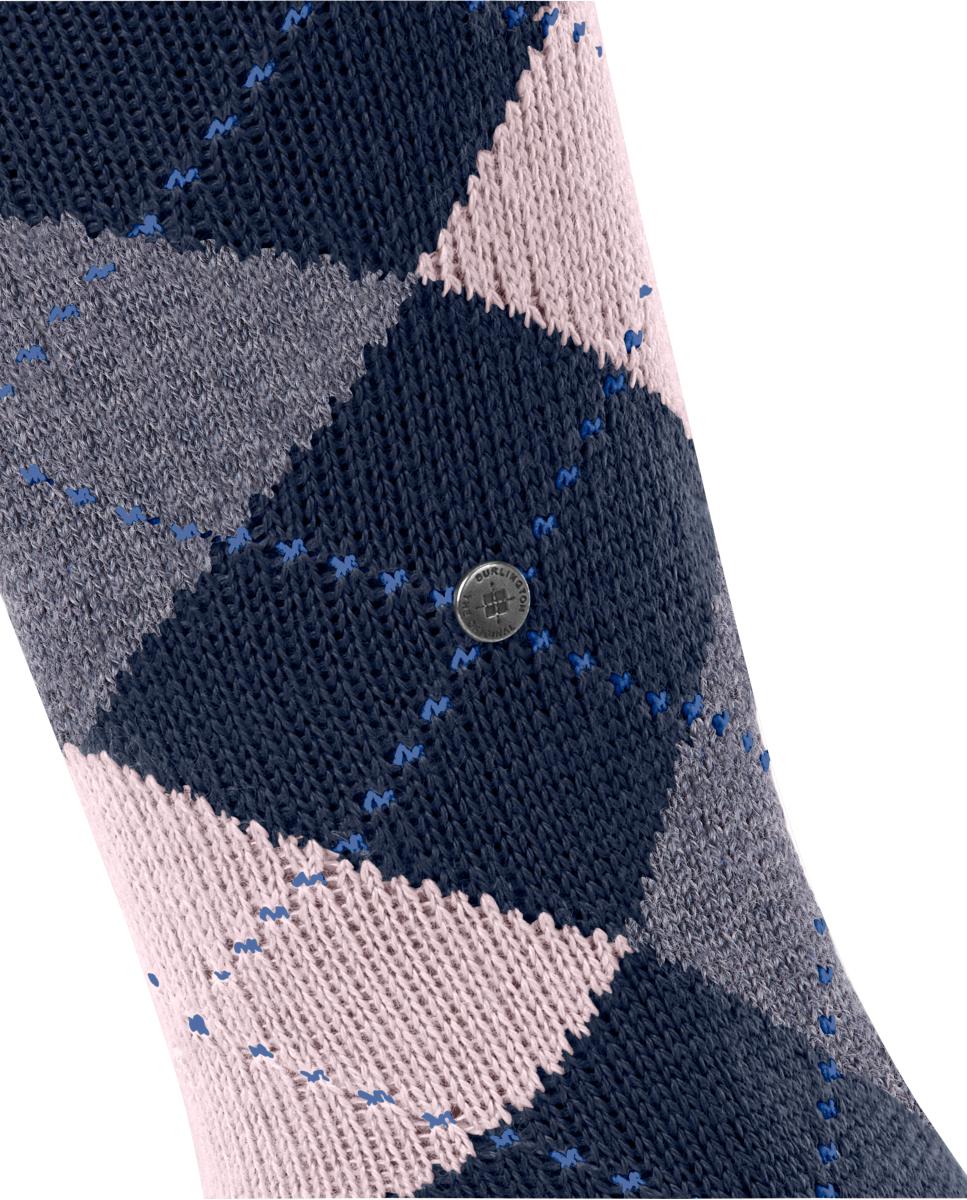 Imagen 5 de Calcetín alto de mujer Burlington con estampado de rombos - Multicolor Multicolor