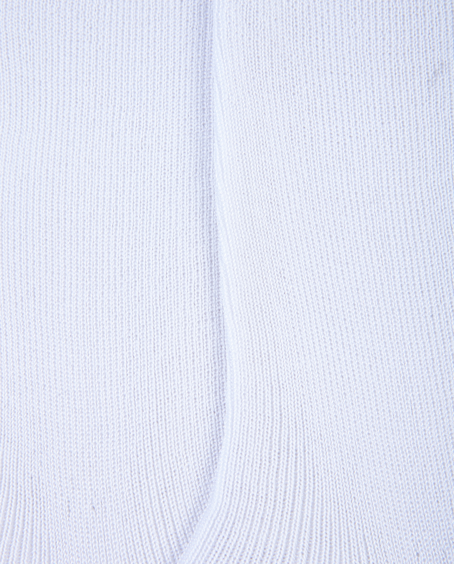 Meias Curtas de Algodão Mercerizado e Canelado - Antialérgico Produto Fabricado em Espanha Branco-2