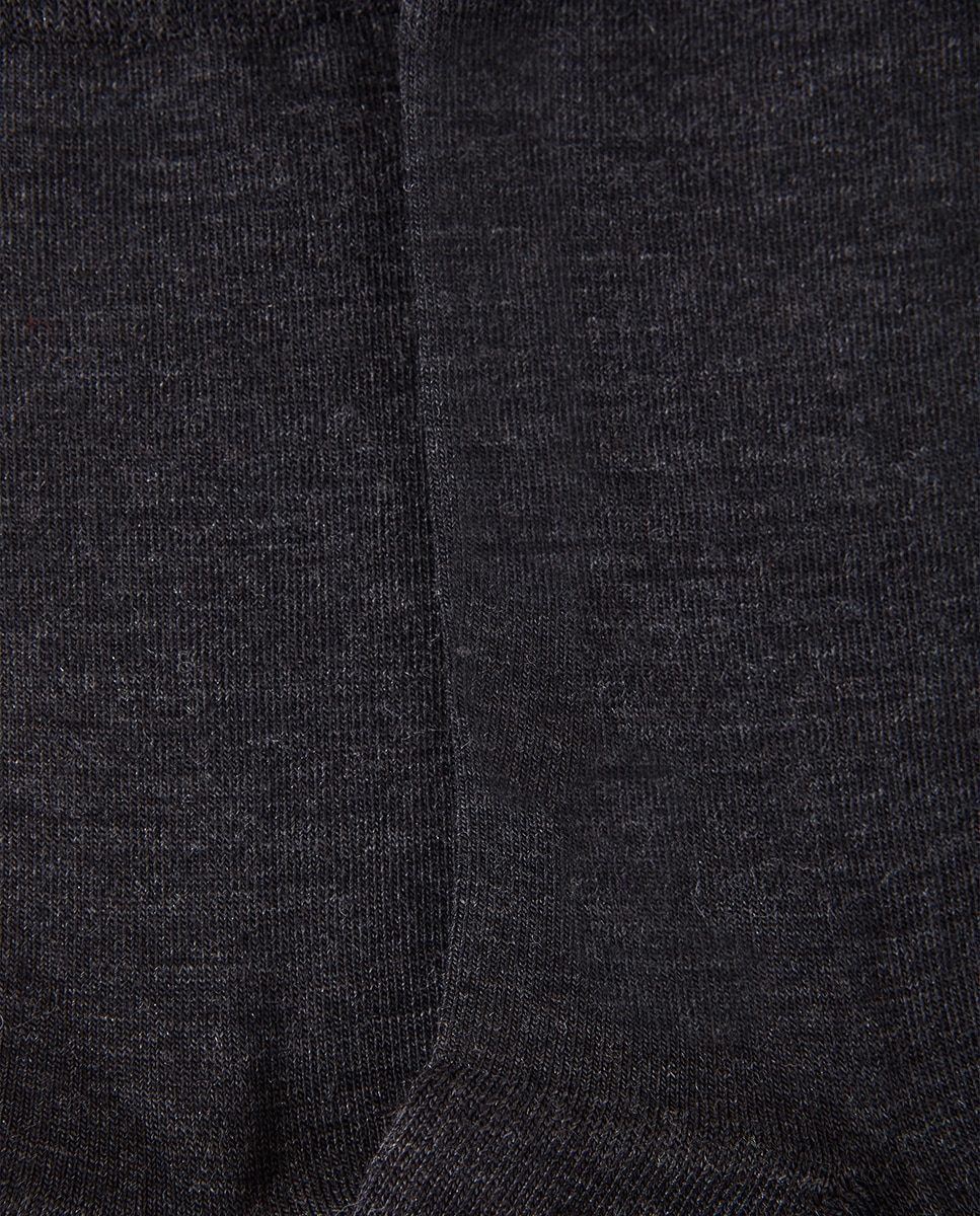 Calcetín de mujer Falke de lana y algodón.Cashmere - Gris oscuro Gris oscuro-2