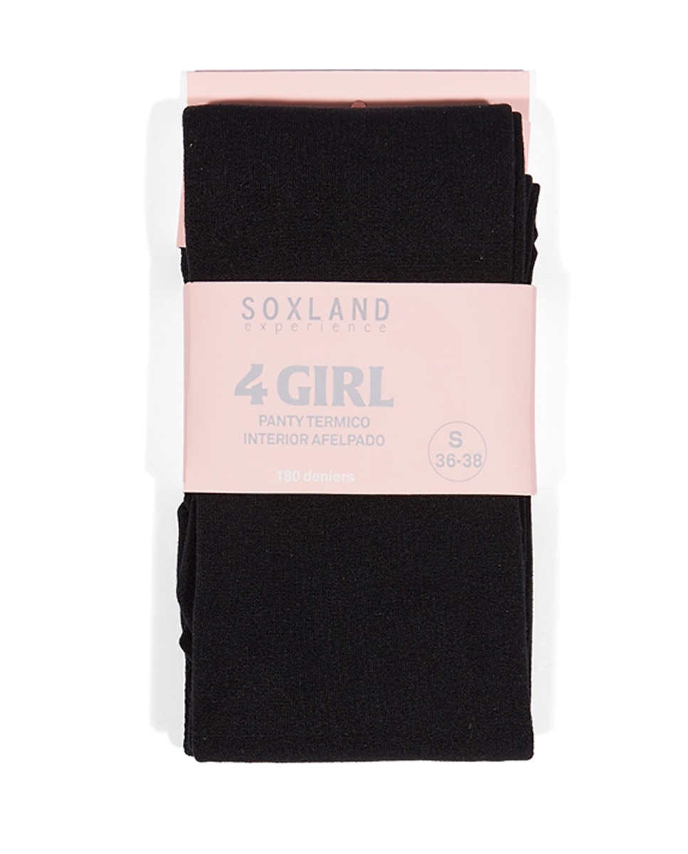 Leotardo térmico de mujer Soxland con interior afelpado - Negro Negro-2