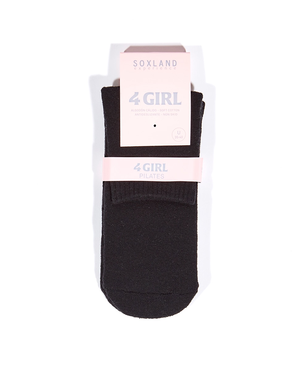 Meias Pilates de mulher Soxland antideslizantes Preto-2
