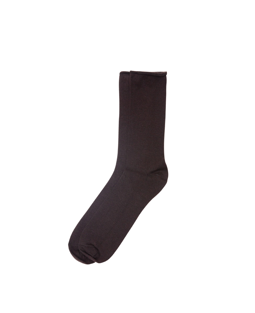 Pack de dois pares de meias de mulher Soxland lisas Preto-1